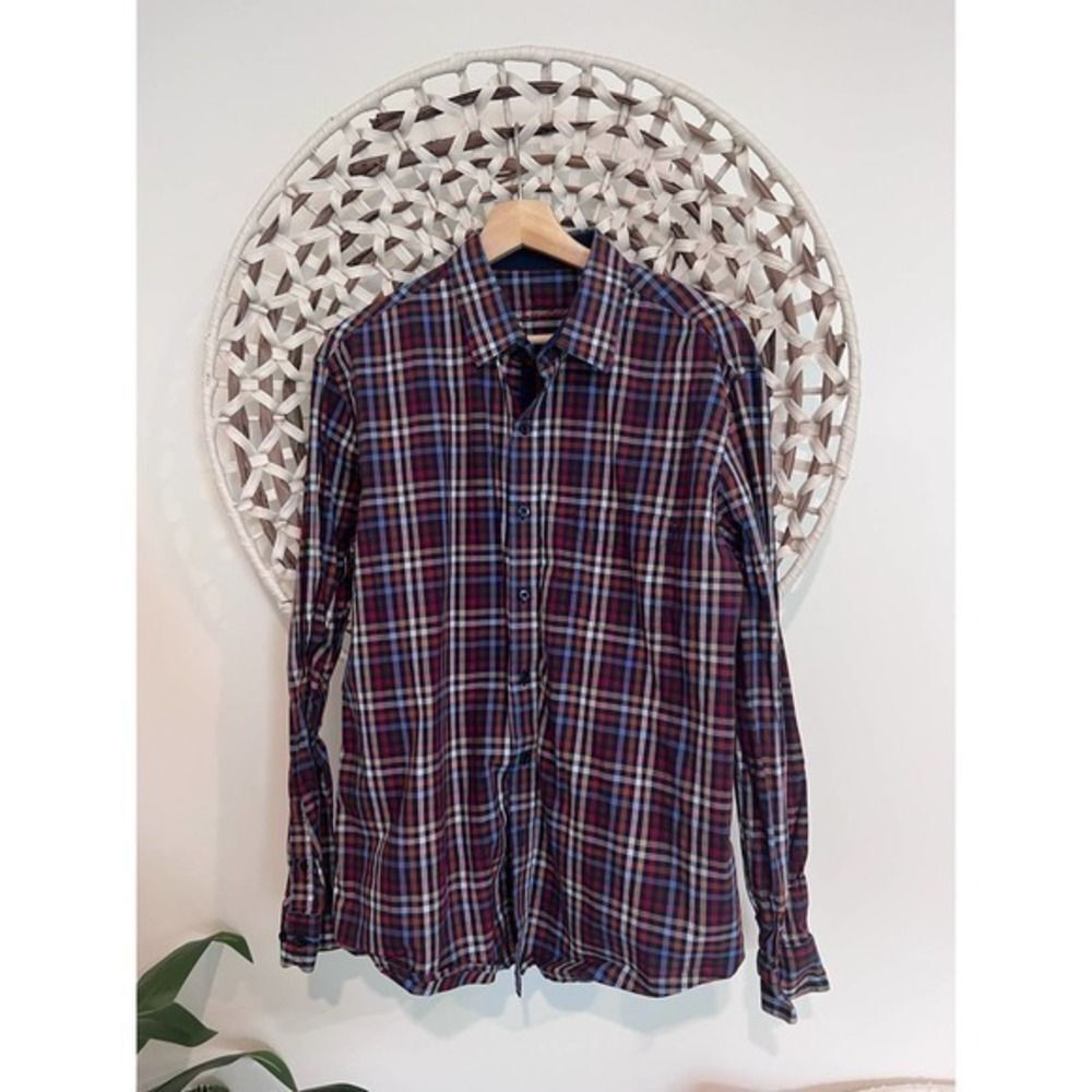 Tasso Elba mens fall button down size large